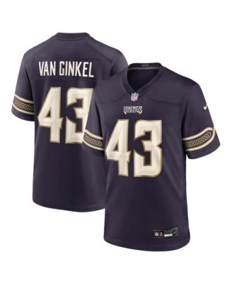 Nike мужская игровая джерси Purple Minnesota Vikings 2026 Rivalries Collection с именем Andrew Van Ginkel