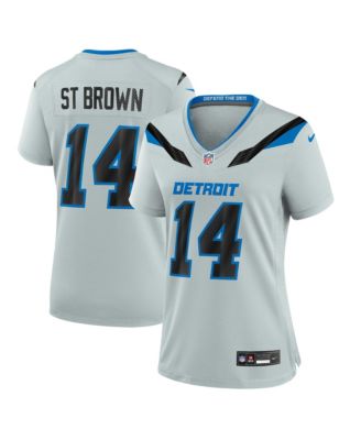 Nike Women's Amon-Ra St. Brown Silver Detroit Lions 2026 Rivalries Collection Game Jersey