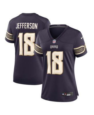 Женская игровая джерси Nike Justin Jefferson Purple Minnesota Vikings 2026 Rivalries Collection