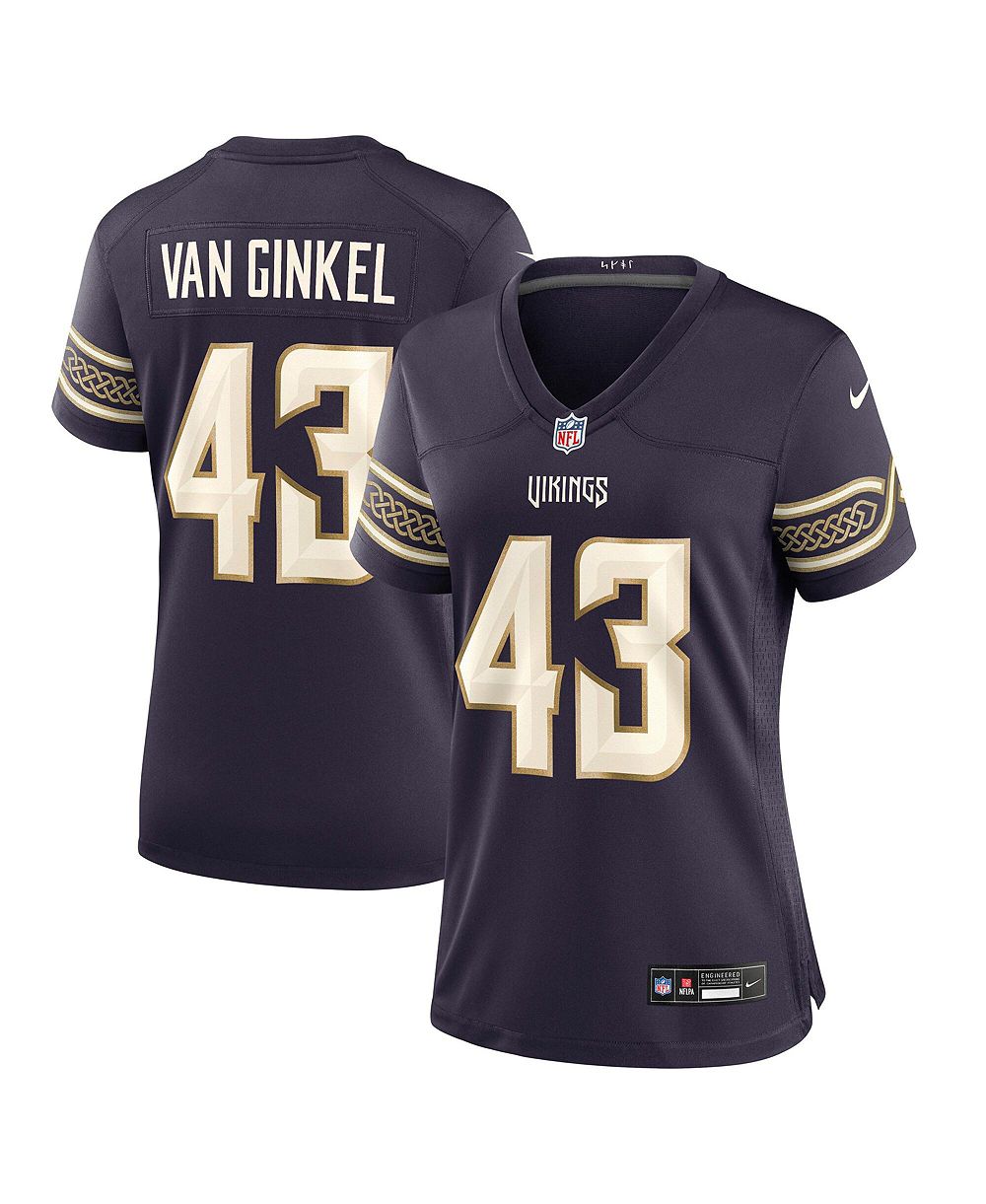Nike женская игровая джерси Minnesota Vikings 2026 Rivalries Collection, Andrew Van Ginkel, Purple