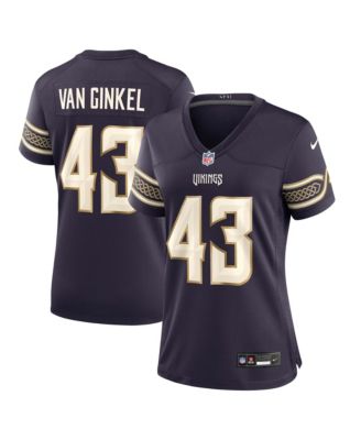Nike женская игровая джерси Minnesota Vikings 2026 Rivalries Collection, Andrew Van Ginkel, Purple