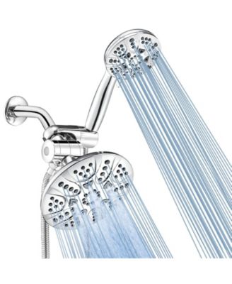 CYQBD 2-in-1 Rain Shower Head Handheld Spray Combo 30 Settings 3-Way Dual Set