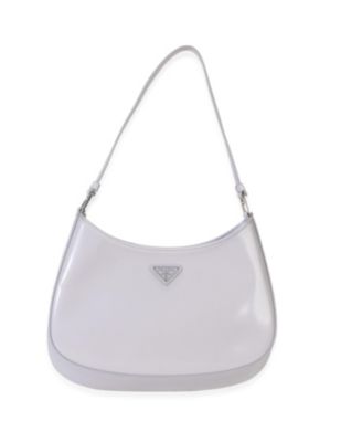 Pre-Owned Prada Grey Spazzolato Medium Cleo Bag