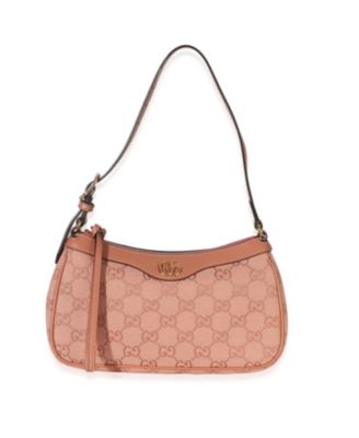 Pre-Owned Gucci маленькая сумка через плечо Ophidia из светлой розовой ткани GG Canvas