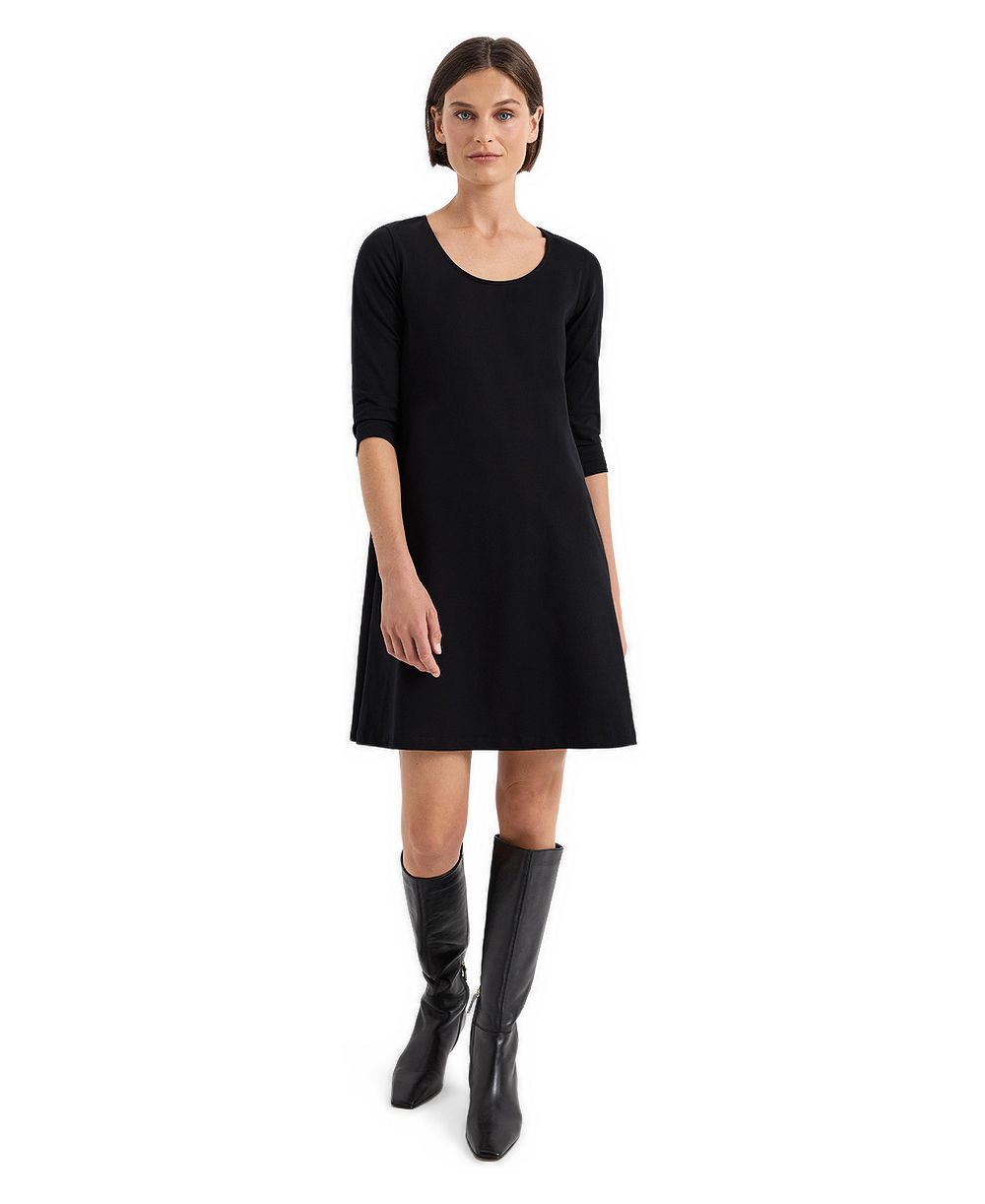 Женское платье Pact Signature Fit & Flare A-Line с вырезом лодочкой