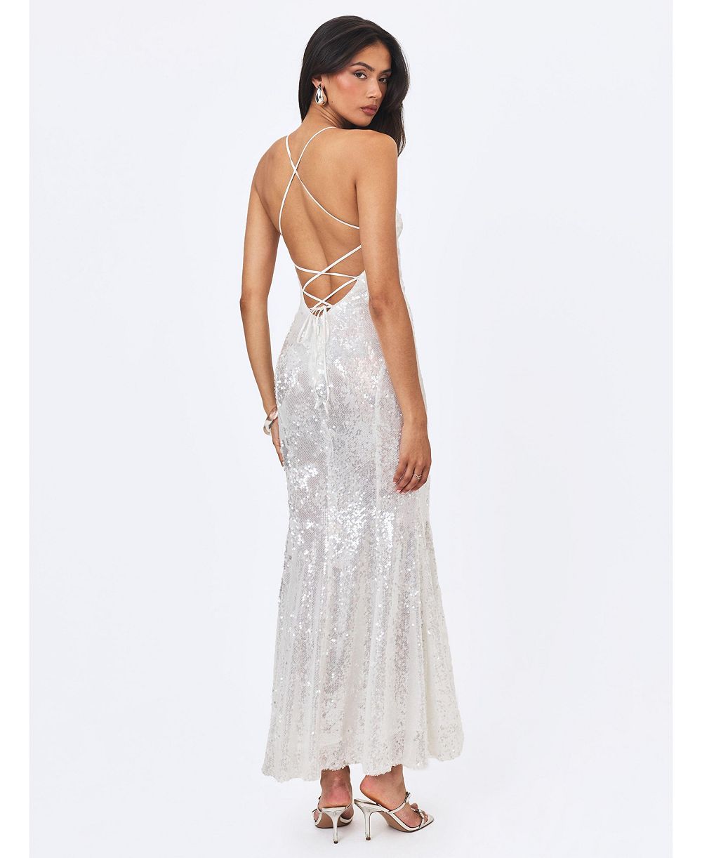 Женское вечернее платье Miss Circle Cameron Sequin Scoop-Neck Mermaid Maxi