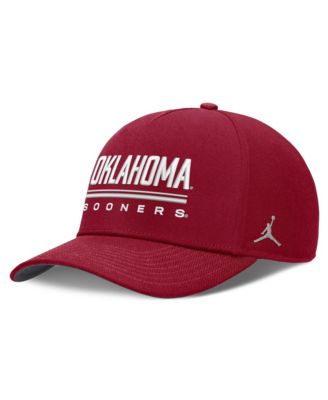 Men's Jordan  Crimson Oklahoma Sooners 2026 Sideline Dri-FIT Rise Adjustable Hat