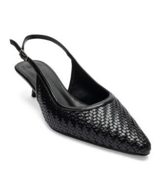 Prologue Shoes Women's Fendrix Kitten Heel Slingback Pump
