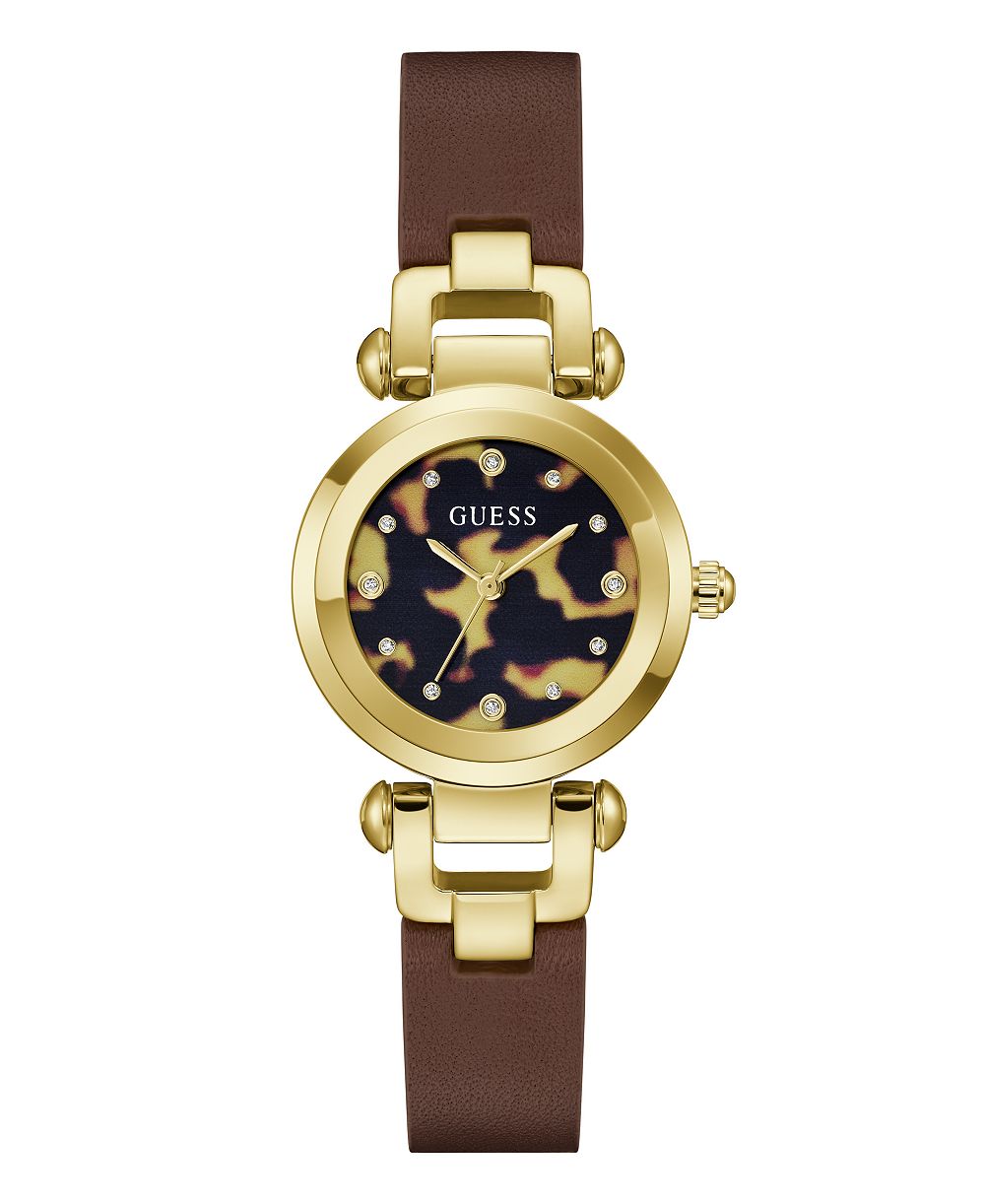 GUESS Women's Quartz Brown Stainless Steel Watch 30mm