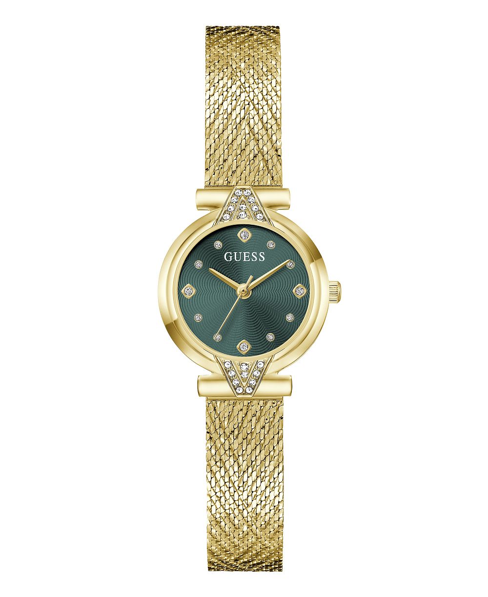 GUESS Women's Quartz Gold-Tone Stainless Steel Watch 26mm