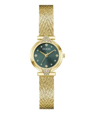 GUESS Women's Quartz Gold-Tone Stainless Steel Watch 26mm