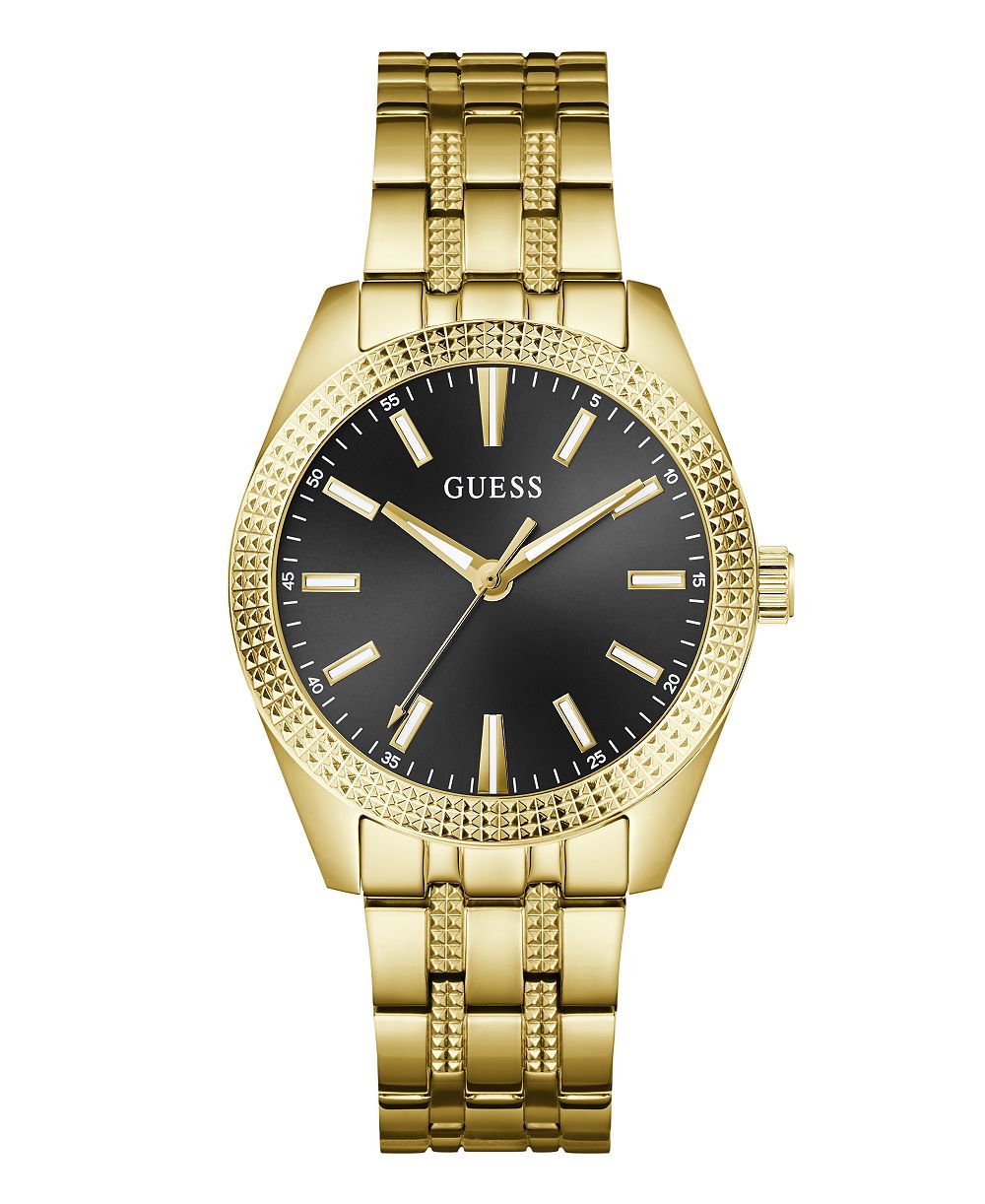 GUESS Men's Quartz Gold-Tone Stainless Steel Watch 40mm