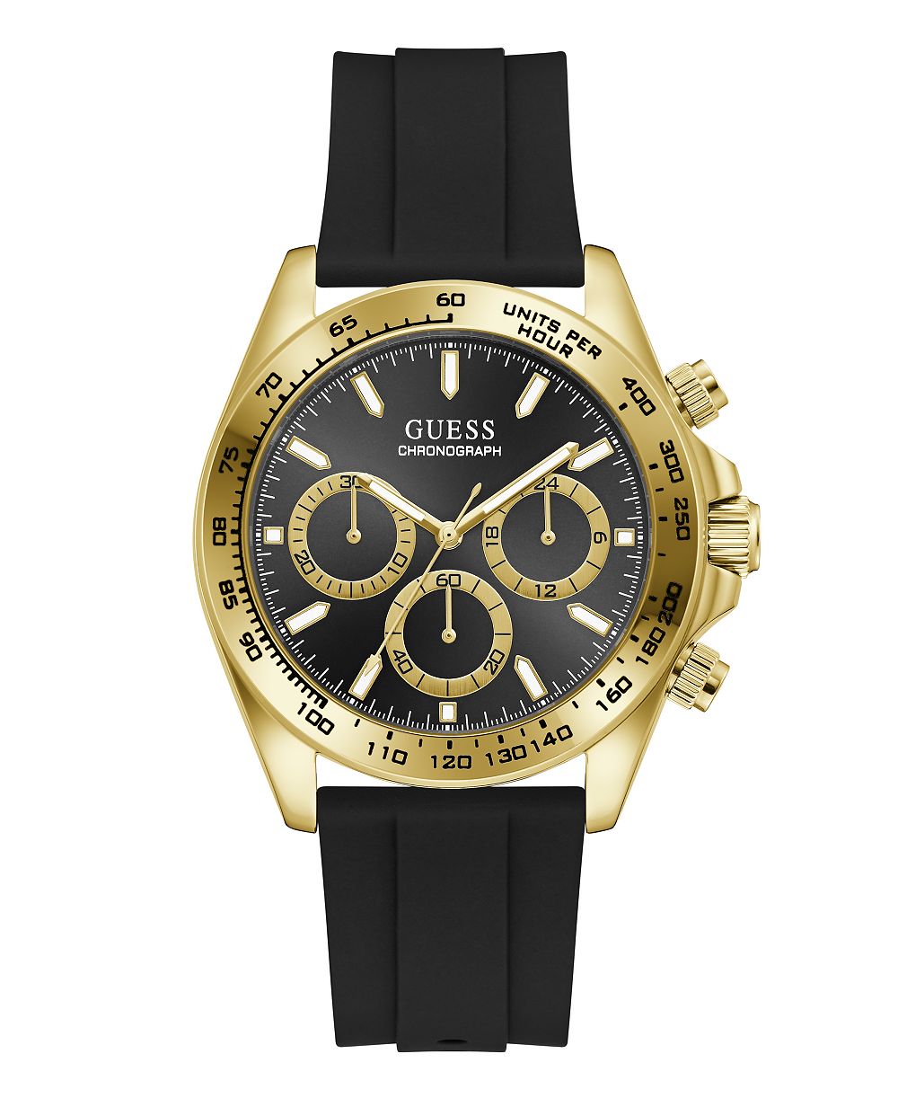 Мужские наручные часы GUESS с кварцевым механизмом, черный Stainless Steel, 42 мм