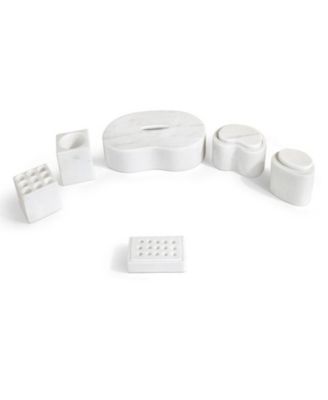 CASAINC 6-piece Marble Bathroom Vanity Set Accessories Set