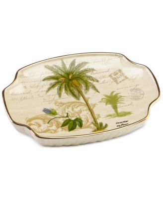 Керамическая мыльница Avanti Colony Palm Tree Textured