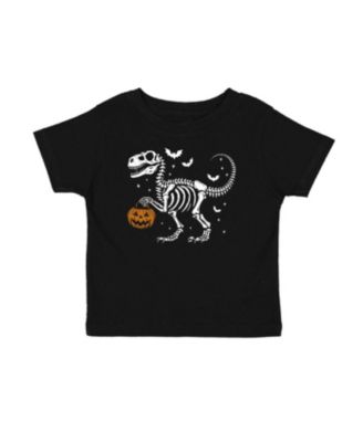 Sweet Wink Big Boys 10 ,12 Dinosaur Skeleton Halloween Short Sleeve T-Shirt