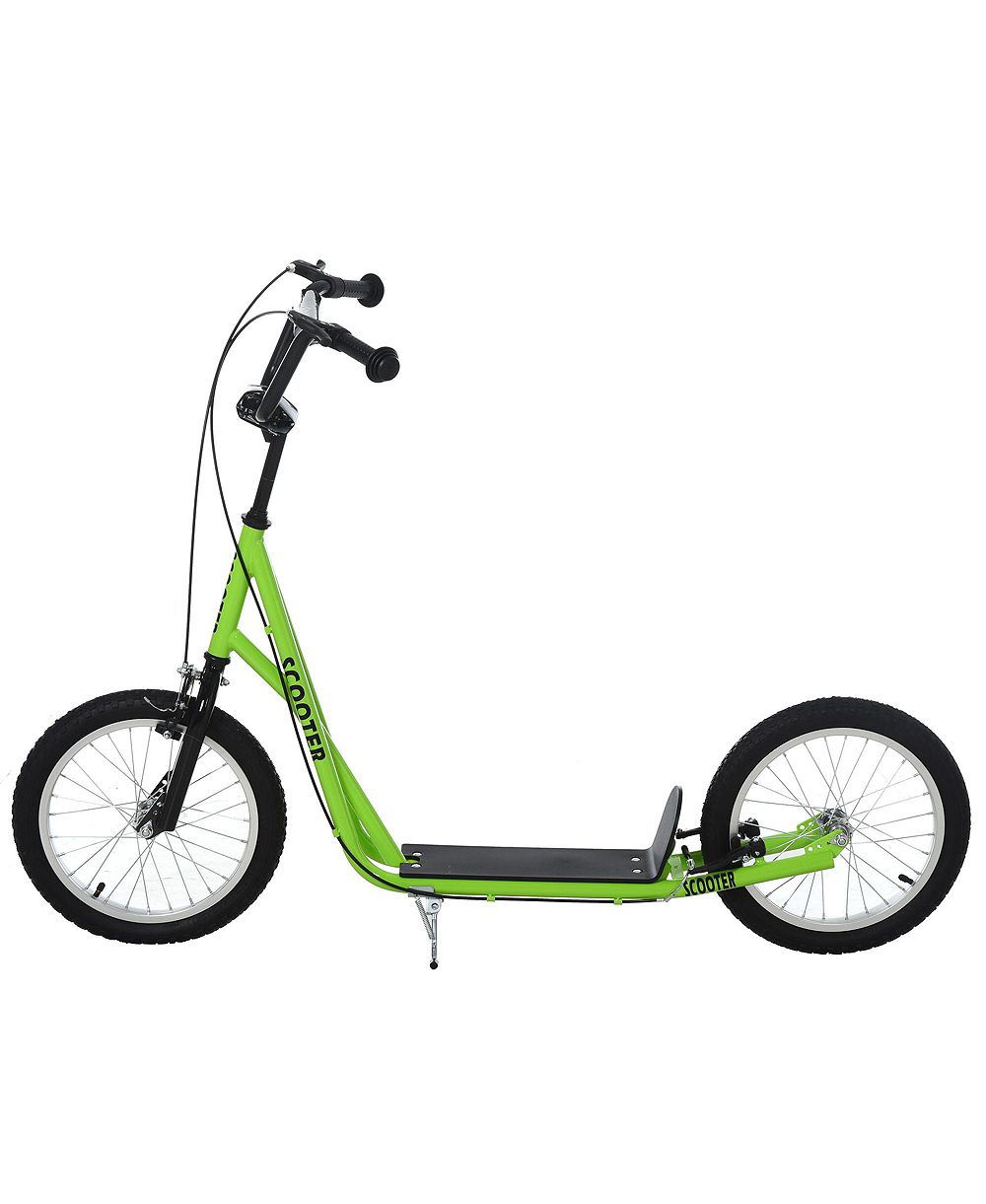 SEVORLEY Teen Scooter 16" Inflatable Rubber Wheels with Adjustable Handlebars and Anti-Slip Deck, 220 lbs. Capacity, Ages 5+