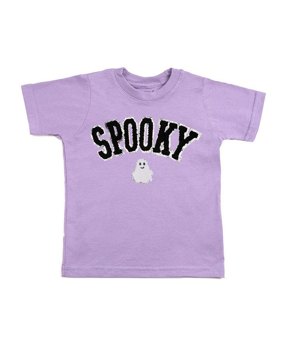 Sweet Wink Big Girl 10-12 Spooky Ghost Patch Halloween Short Sleeve T-Shirt