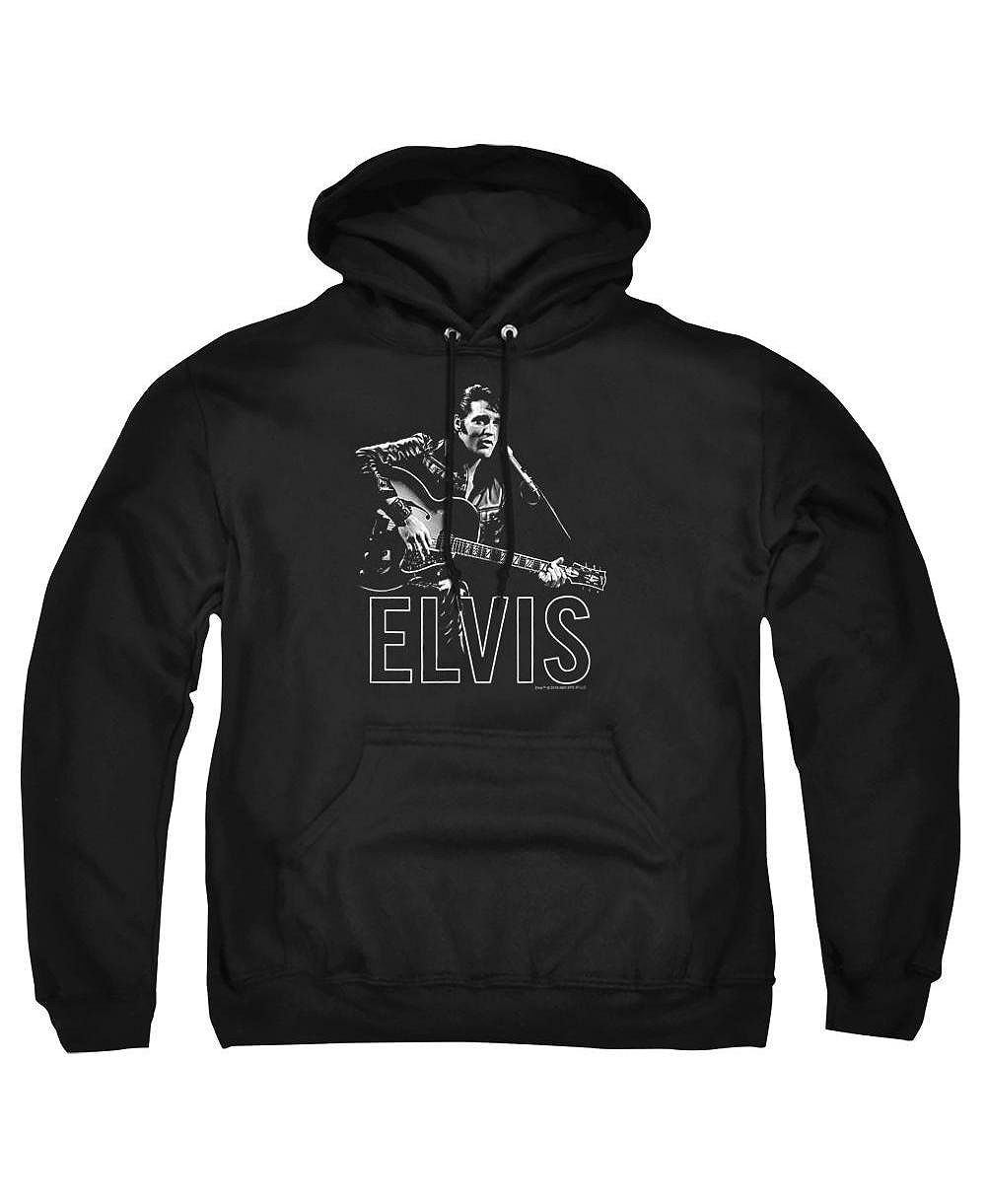 Мужская худи Elvis с принтом гитары в руке