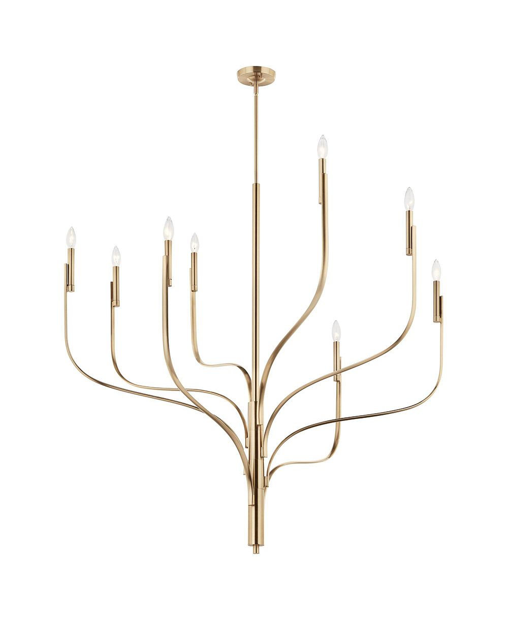 Kichler Люстра Livadia 47 3/4" шириной, 8 ламп, цвет шампань-бронза
