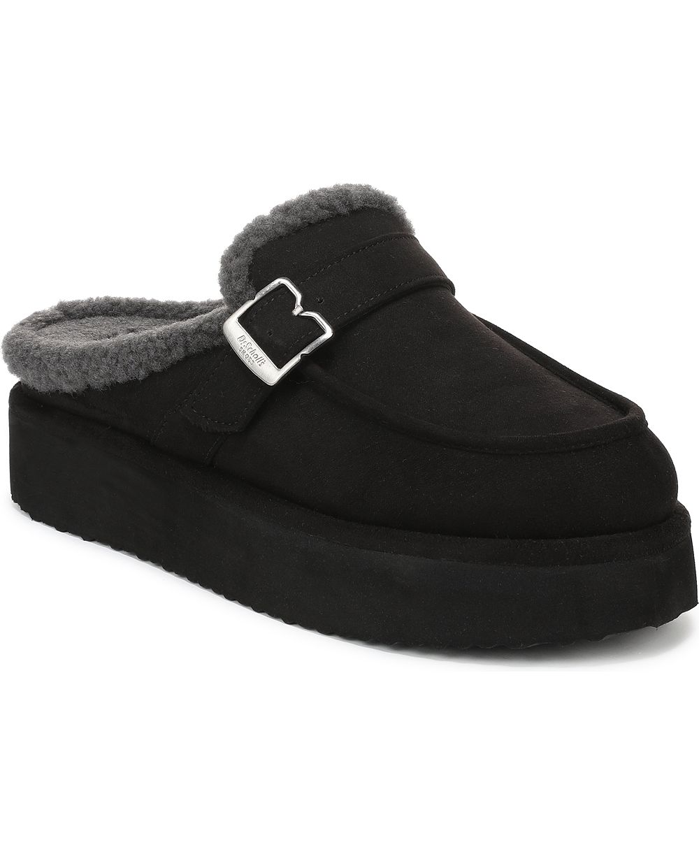 Dr. Scholl's женские мюли-клоуны на платформе Chill Cozy с подкладкой из искусственного овечьего меха