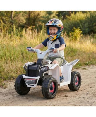 SUGIFT 6V Kids Electric ATV Quad with Detachable Trailer and Multi-Terrain Wheels Ages 3