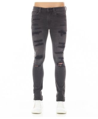 Hvman Chosen To Prevail x Cult Men's Strat Super-Skinny Distressed Low Rise Jeans