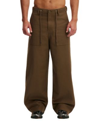 COTTON ON Men's Super Baggy Utility Elastic-Waist Wide-Leg Casual Pants