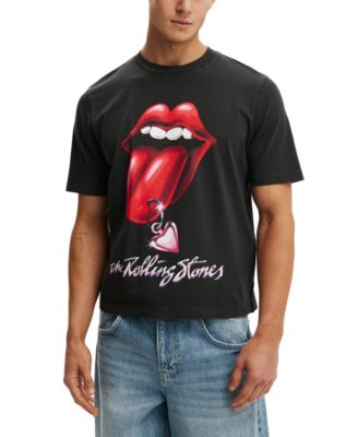 COTTON ON Men's Cropped Graphic Crewneck T-Shirt