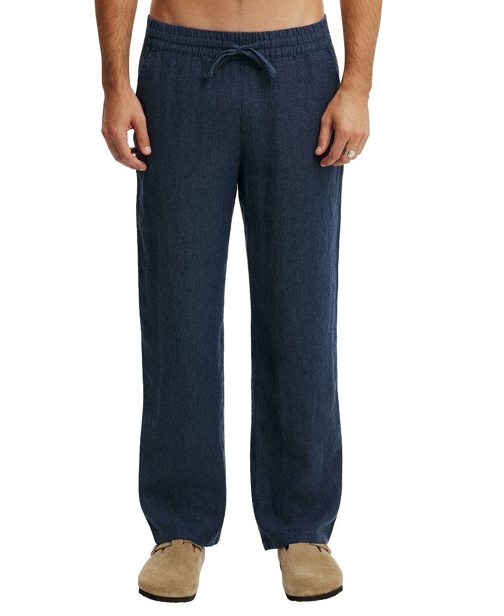 COTTON ON Men's Baggy Carpenter Straight-Leg Linen Pant