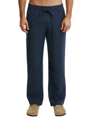 COTTON ON Men's Baggy Carpenter Straight-Leg Linen Pant