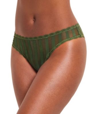 Adore Me Women's Juno Striped-Mesh Cheeky Panty