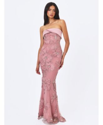 Miss Circle Women's Raphaela Corset Strapless Mermaid Dress