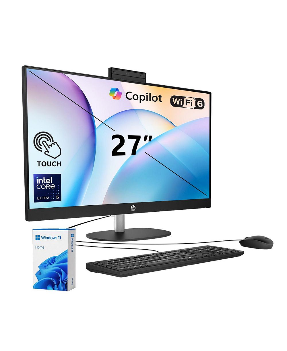 HP Essential 27" моноблок с сенсорным экраном на базе Intel Core Ultra 5 225U, 16 ГБ DDR5, 512 ГБ SSD