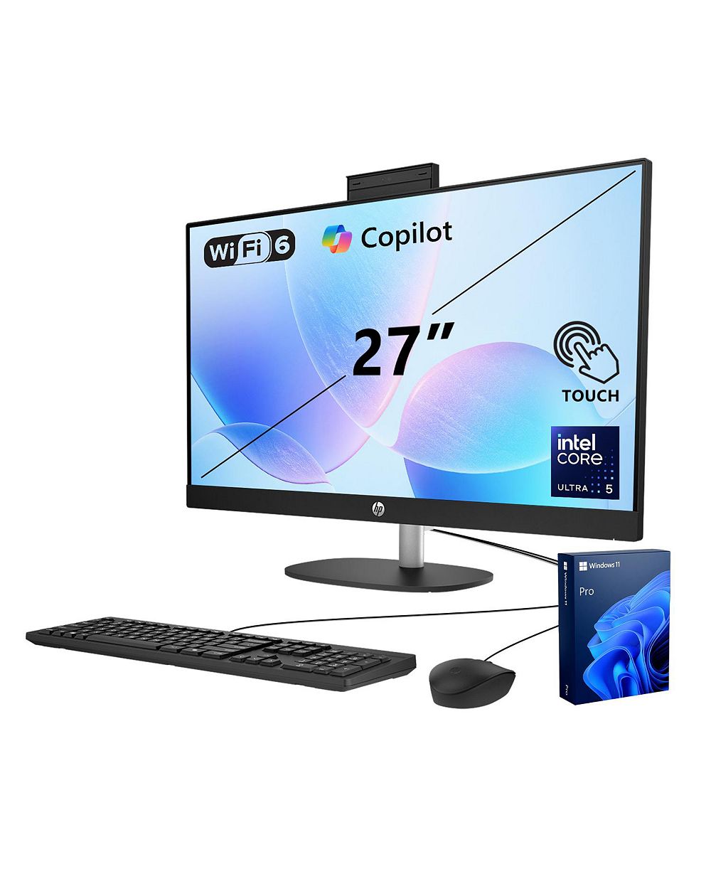 HP Essential 27-cr2000t 27" моноблок с FHD сенсорным экраном на базе Intel Core Ultra 5 225U, Windows 11 Pro