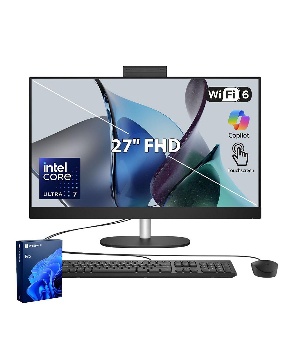 HP Essential 27-cr2000t 27" FHD сенсорный экран Intel Core Ultra 7 255U, 16 ГБ DDR5, 512 ГБ SSD, Windows 11 Pro