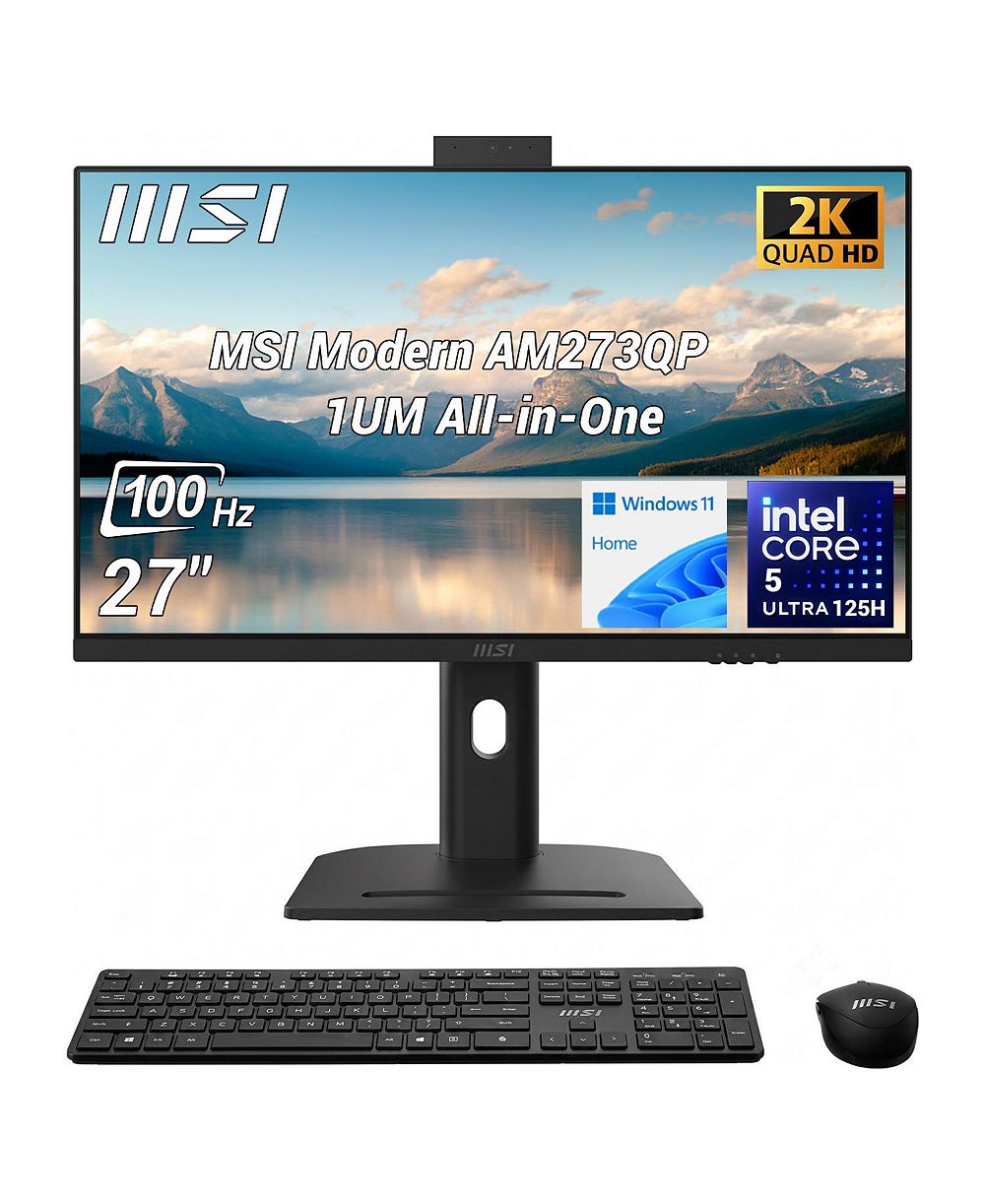MSI Modern AM273QP AI 1UM 27" моноблок с Intel Core Ultra 5, Windows 11 Home