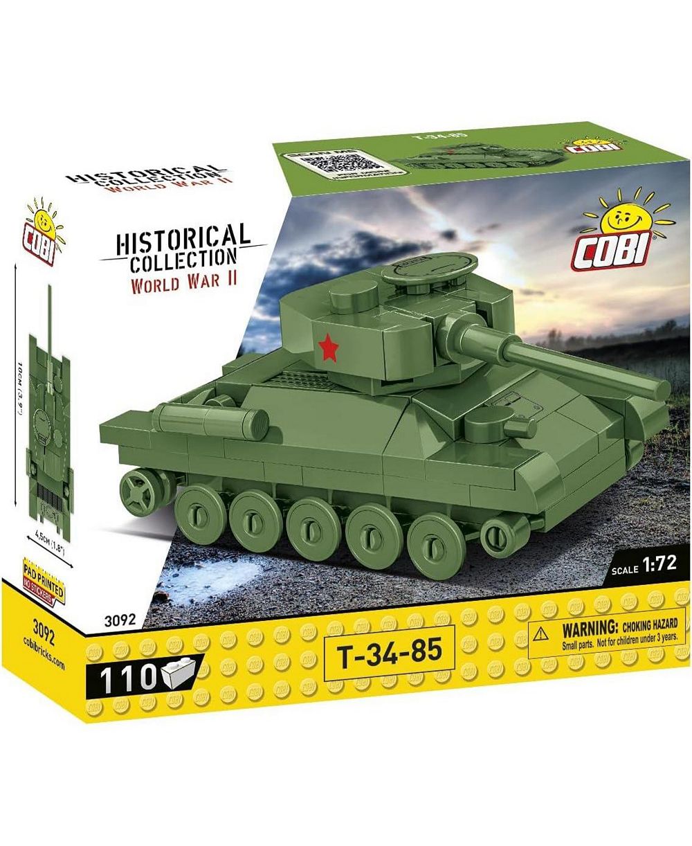 COBI Historical Collection WWII T-34-85, набор для строительства из 110 деталей, возраст 6+