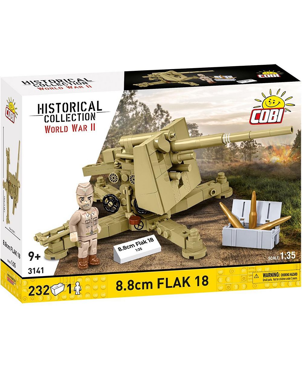 COBI Historical Collection набор конструктора орудие 8.8 cm Flak 18 (DAK) 232 детали, возраст 9+