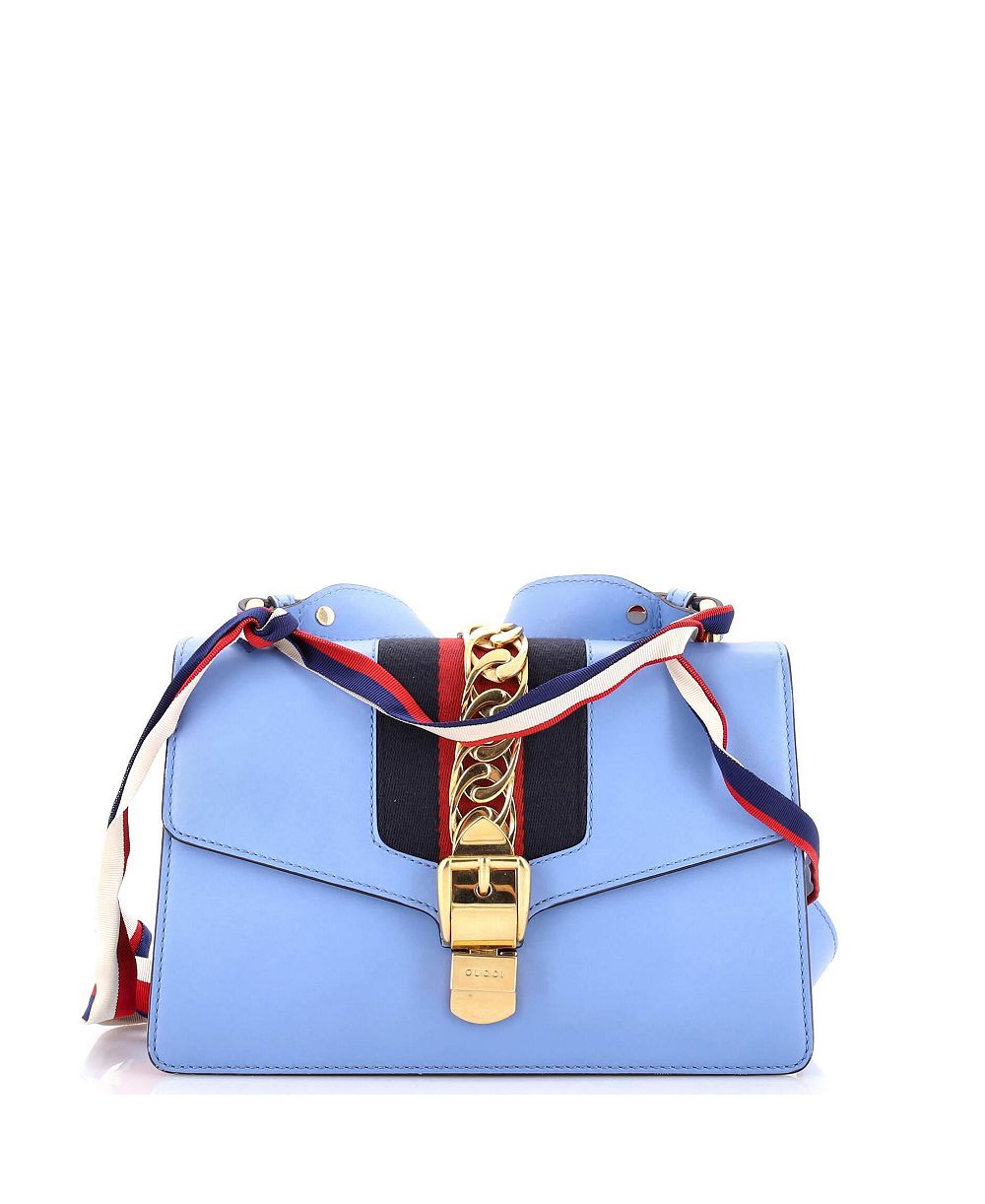 Pre-Owned Gucci Small Sylvie Shoulder Bag Leather
