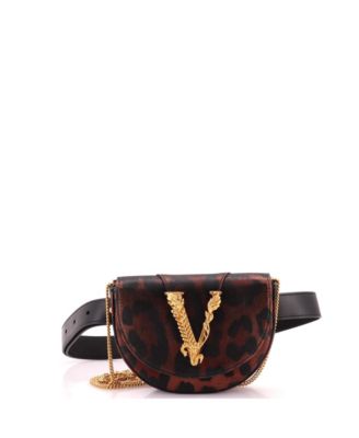 Pre-Owned Versace поясная сумка Virtus из ткани с принтом