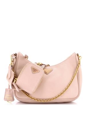 Pre-Owned Prada Small Re-Edition 2005 Shoulder Bag Saffiano Leather