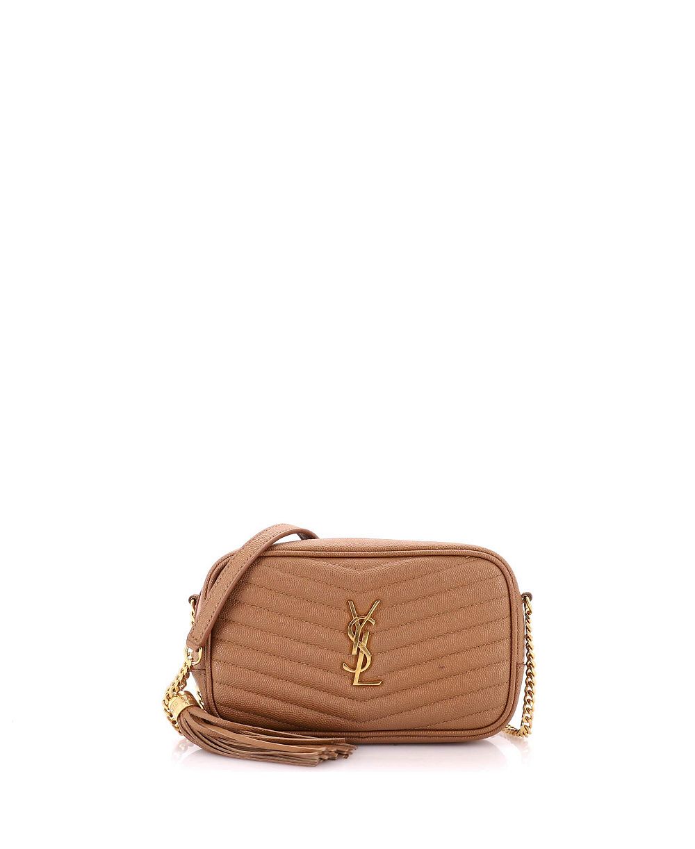 Pre-Owned Saint Laurent мини-сумка на плечо Lou Camera Matelasse Chevron кожа