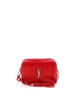 Б/у маленькая кожаная сумка Saint Laurent Lou Camera