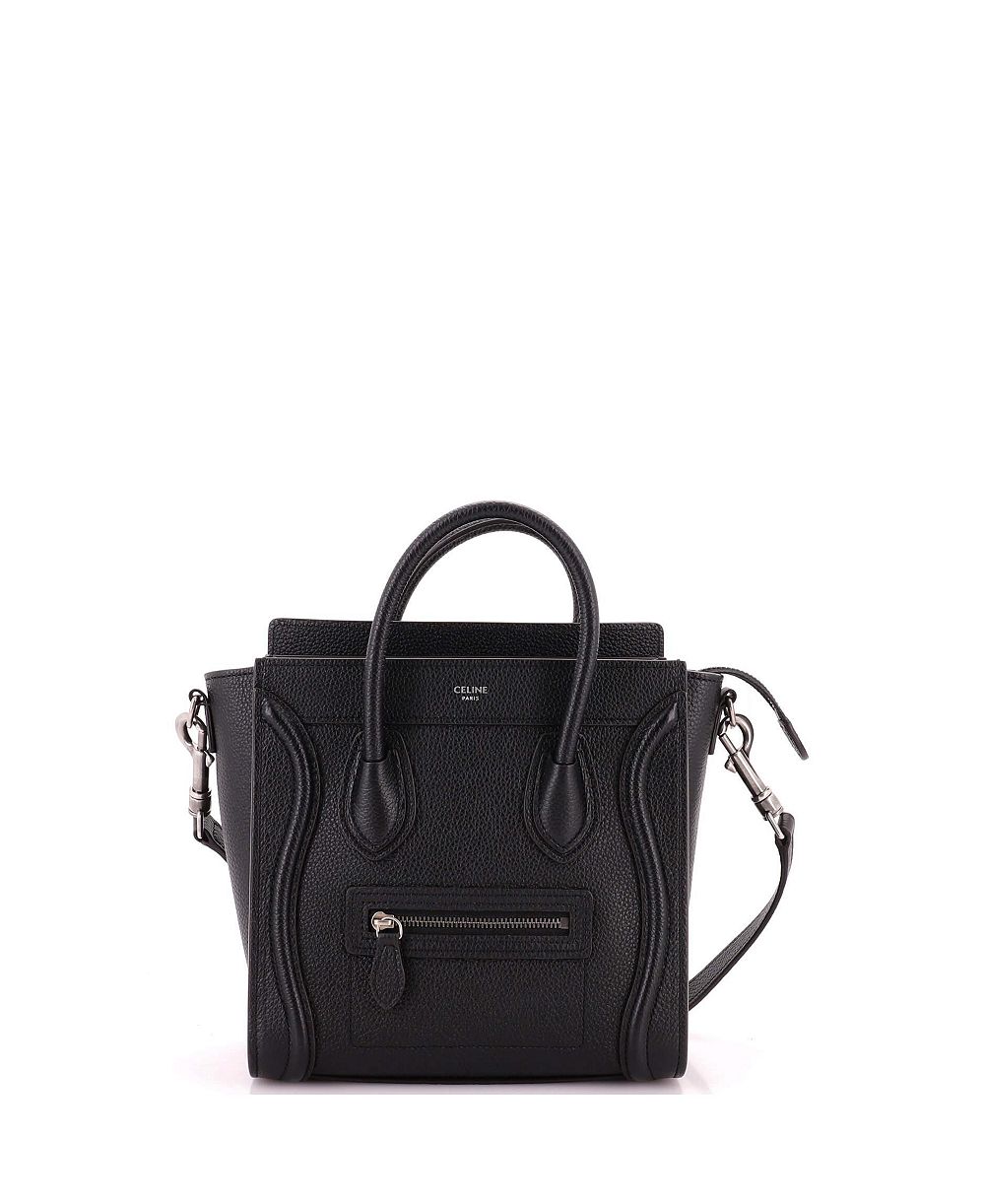 Pre-Owned Celine Nano Luggage Bag Grainy Leather