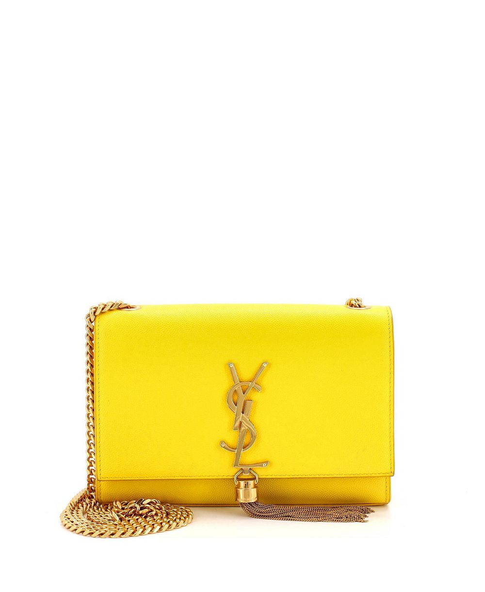 Pre-Owned Saint Laurent маленькая классическая сумка через плечо с кисточкой и монограммой кожаная