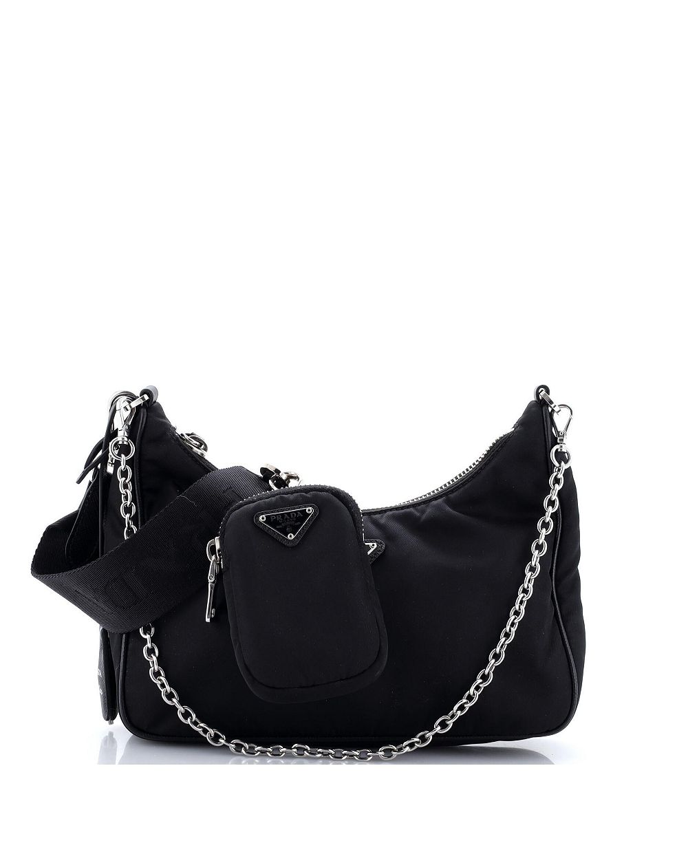 Pre-Owned Prada Small Re-Edition 2005 Shoulder Bag Tessuto