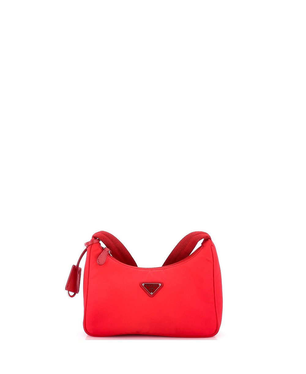 Pre-Owned Prada Mini Re-Edition 2000 Hobo Tessuto