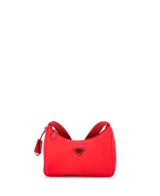 Б/у маленькая сумка Prada Mini Re-Edition 2000 Hobo Tessuto