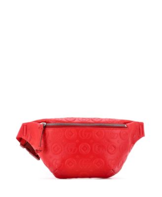 Pre-Owned Gucci Kids Embossed-Leather Belt Bag, 9" W x 5" H x 2" D